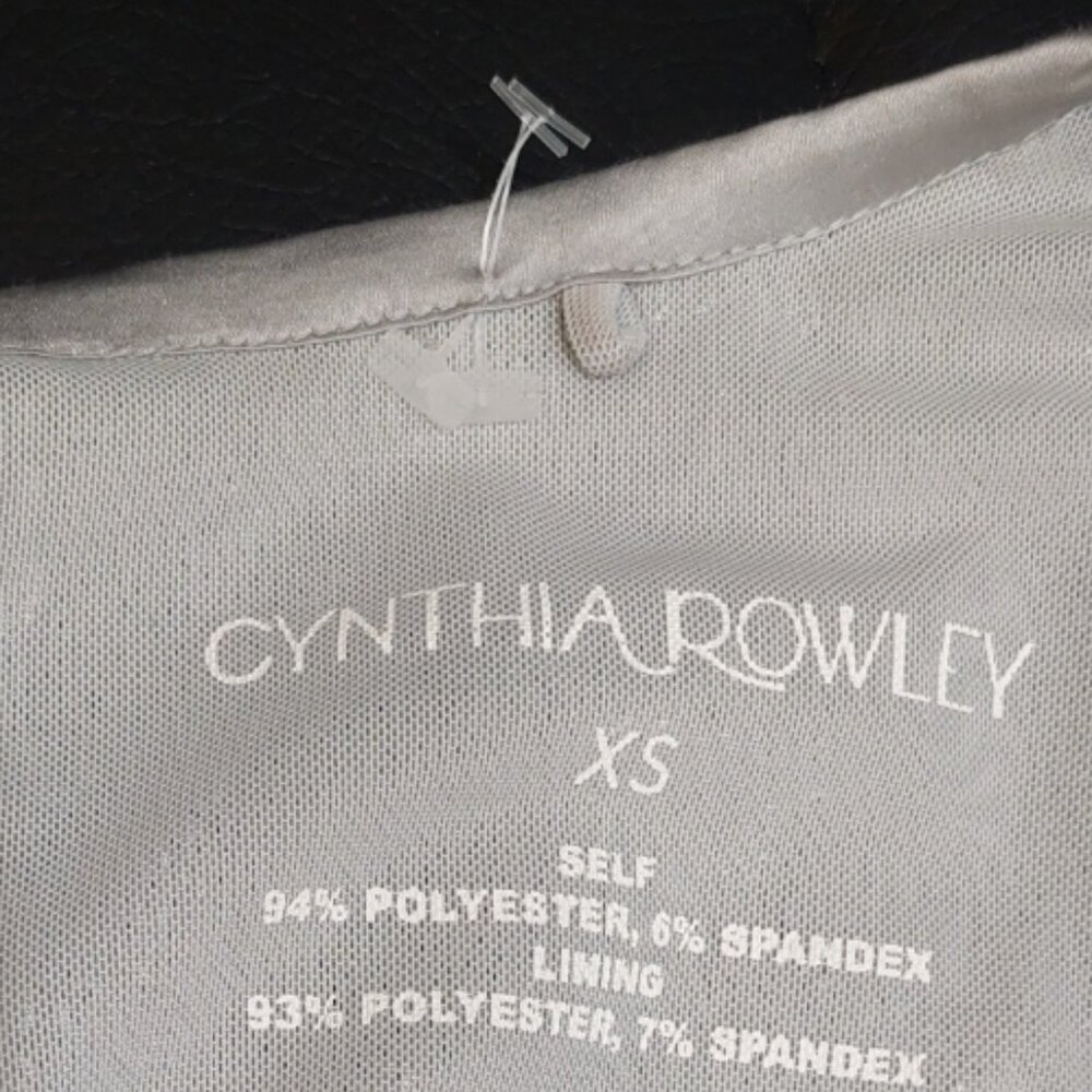 πͺ©π70s GLAM DISCO ERAππͺ© Cynthia Rowley Sequin Flared Jumpsuit in Silver - Picture 16 of 16